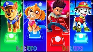 PAW Patrol - Chase  Ryder  Skye  Marshall  Tiles Hop EDM Rush