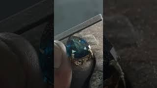  London Blue Topaz Ring Making – Watch This Stunning Gem Transform!  #ringlover #jewellerydesign