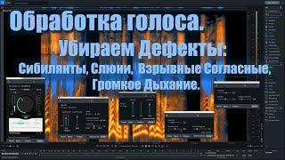 #17. Обработка голоса. Убираем Дефекты: Сибилянты, Слюни, Взрывные Согласные, Громкое Дыхание.