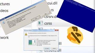 What happen if you delete csrss.exe?