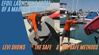 How to launch your efoil from a dock or boat in and out of the water like a pro.