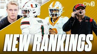 NEW College Football Playoff Rankings | Tennessee MOVES UP, Texas, Georgia, Alabama, Miami, Ohio St