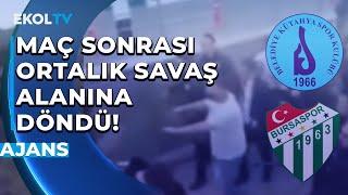 Ligdeki İlk Mağlubiyetini Alan Bursasporlu Taraftarlar Mağlubiyet Sonrası Olay Çıkardı!