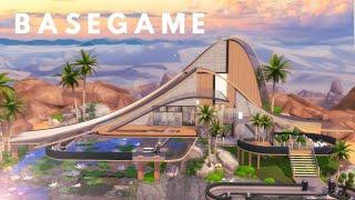 BASEGAME OASIS VILLA | WAVE | The Sims 4 Speed Build | NOCC