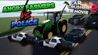 Car Crushers 2 Angry Farmers vs Police [Part 1] [Police Chase Movie]