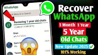 How To Recover Old Deleted Messages On WhatsApp (2025) | Restore WhatsApp Chats On Android