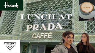 LUNCH AT PRADA CAFE | LUXURY CAFE | HARRODS | LONDON |