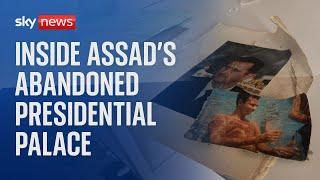 Sky News goes inside Bashar al Assad's abandoned home