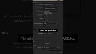 best ACES workflow in DaVinci Resolve. #shorts