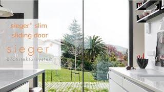 Sieger® Slim Sliding Door at the Showroom