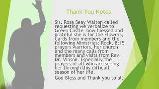 Green Castle Baptist Church - 11AM Worship Service