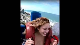 Slingshot Ride Girl Falls Out / Slingshot Ride Girl