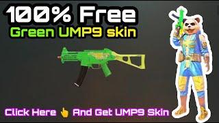 How to Get GREEN UMP9 SKIN for Free? #PubG LOOT