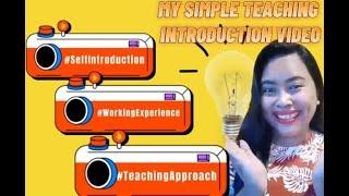 MY SIMPLE INTRODUCTION VIDEO / ONLINE ESL TEACHER 2022 / TEACHER JULIE / DIMPLE KILLER