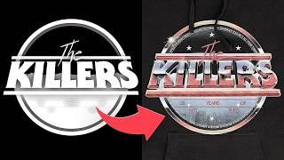 How I Designed Official Merch for The Killers Tour