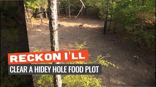 Reckon I'll: Clear A Hidey Hole Food Plot Ahead of Deer Season in Texas