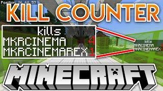 How To Make A Kill Counter Scoreboard In Minecraft Bedrock !!!