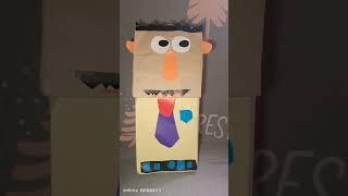 EasySteps puppet from paper bag  cute Paper bag puppet grade 3 #trending #viralvideo #shorts #fyp