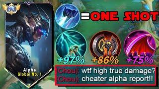 WTF TRUE DAMAGE  GLOBAL ALPHA NEW META DESTROYER BUILD 1 HIT DELETE!! (op build must try)