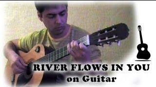 RIVER FLOWS IN YOU for Fingerstyle Guitar performed by Aleksunder Chuiko. GuitarMe School | А. Чуйко