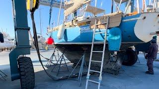 Fixing my mangled propeller and installing new sails in Malta  