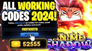 *NEW* ALL WORKING CODES FOR ANIME SHADOW IN 2024! ROBLOX ANIME SHADOW CODES