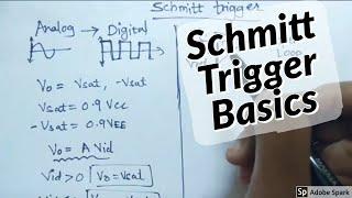 SCHMITT TRIGGER BASICS explained in simple way(HINDI)| Electronics Subjectified