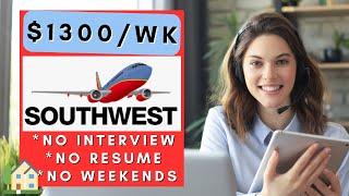 Southwest is Hiring Multiple Remote Jobs! No Interview No Resume No Phone Work From Home Jobs 2024