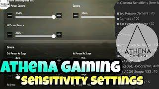 ATHENA Gaming Sensitivity Settings Revealed | ATHENA Gaming Pro Sensitivity Settings | PUBG Mobile