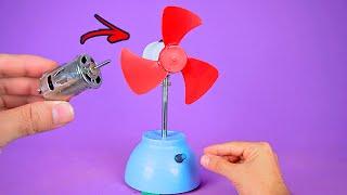 Make an Amazing Mini Oscillating fan with recyclable materials