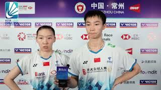 Jiang Zhenbang/Wei Yaxin on losing to Malaysia's Goh Soon Huat/Lai Shevon Jemie｜China Open 2024｜羽毛球