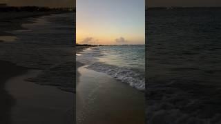 Cancun beach from the air & at sunset #beautiful #cancun #shorts