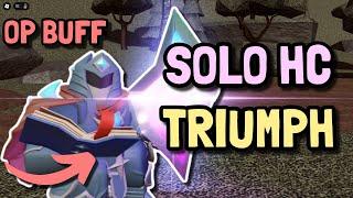 SOLO HARDCORE TRIUMPH WITH BUFFED ACCELERATOR | Roblox Tower Defense Simulator TDS