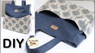 How to make a tote bag bag with outside pockets