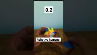 Robot vs humans ..#shorts #Cube #skit #cubing #respect