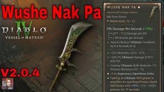 Diablo IV Uniques - Wushe Nak Pa (Glaive, Spiritborn)[v2.0.4]