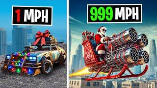 everytime i CRASH my CHRISTMAS CAR gets FASTER... GTA 5 RP