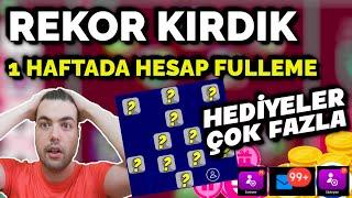 1  HAFTADA HESAP FULLEME ⭐ 7 GÜNDE REKOR KOLEKTİF GÜÇ  HEDİYELER ÇOK FAZLA ( eFootball 2024 Mobile)