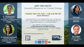 TSPN Just the Facts Panel: Canada’s Response to Climate Change