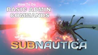 How to use Basic Admin Commands in Subnautica (For PC)