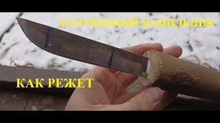 НОЖ из НАПИЛЬНИКА без КОВКИ и ТЕРМООБРАБОТКИ (ЭКСПЕРИМЕНТ)