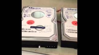 LaCie 600gb Raid0 - 2x Maxtor 3.5" ATA  6L300R0 99% Recovered for $600! 300 dollar data recovery