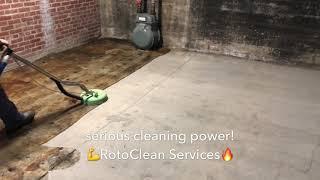 Indoor concrete cleaning in Memphis, TN. By RotoClean!