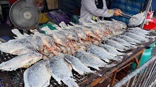 Mouth-watering! Amazing Grilled Fish & Shrimps by a Master Chef - Thai Street Food