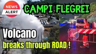 Volcanic Unrest ESCALATING ! Road Collapses and Fumarole opens ! Extraordinary Sulphur Emissions !