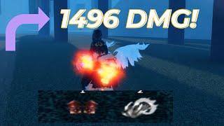 [GPO] Dragon Claw X Knights Gauntlet Combo{1496 DMG with burn dmg}