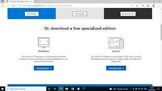 SQL Server 2016, 2017 and  2019 Express edition full download  (offline installer)