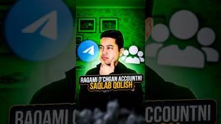 telegram account raqamini o'zgartirish