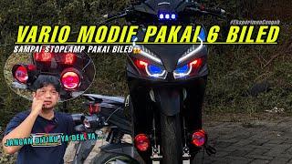 VARIO MODIF 6 BILED FOGLAMP SUPER’S‼️STOPLAMP BILED JUGA‼️