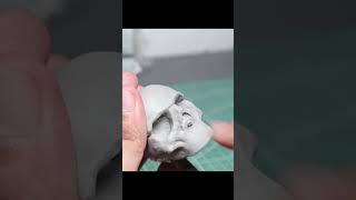 Sculpting skull using polymer clay | Using Super Sculpey Firm | Polymer Clay Tutorial